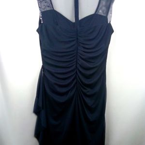 Size 12 Formal dress, blue with lace & jewels